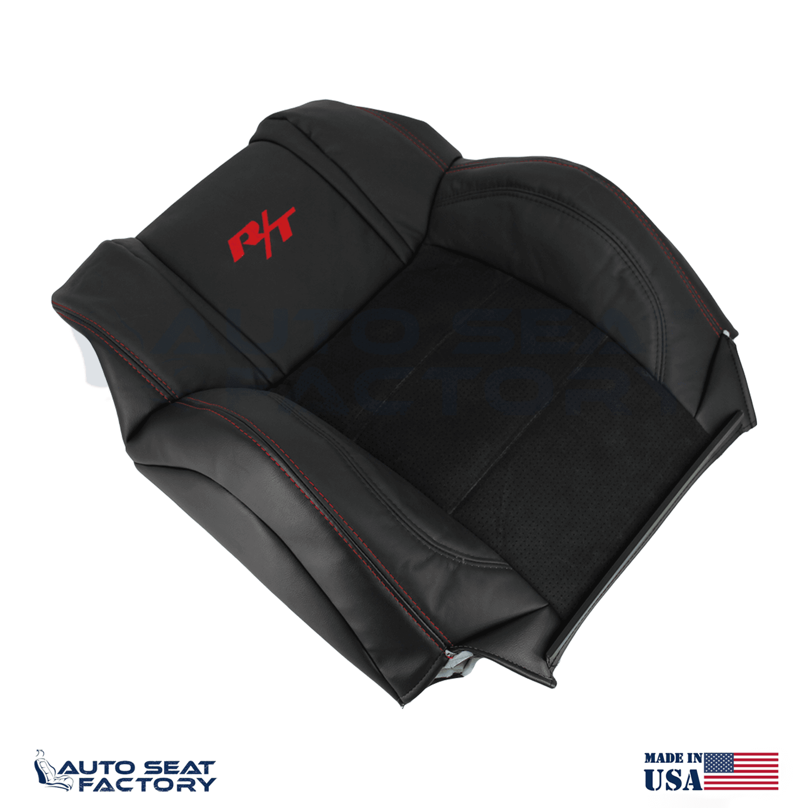 Replacement Black Seat Cover Fits 2006 - 2010 Dodge Charger RT Front Tops