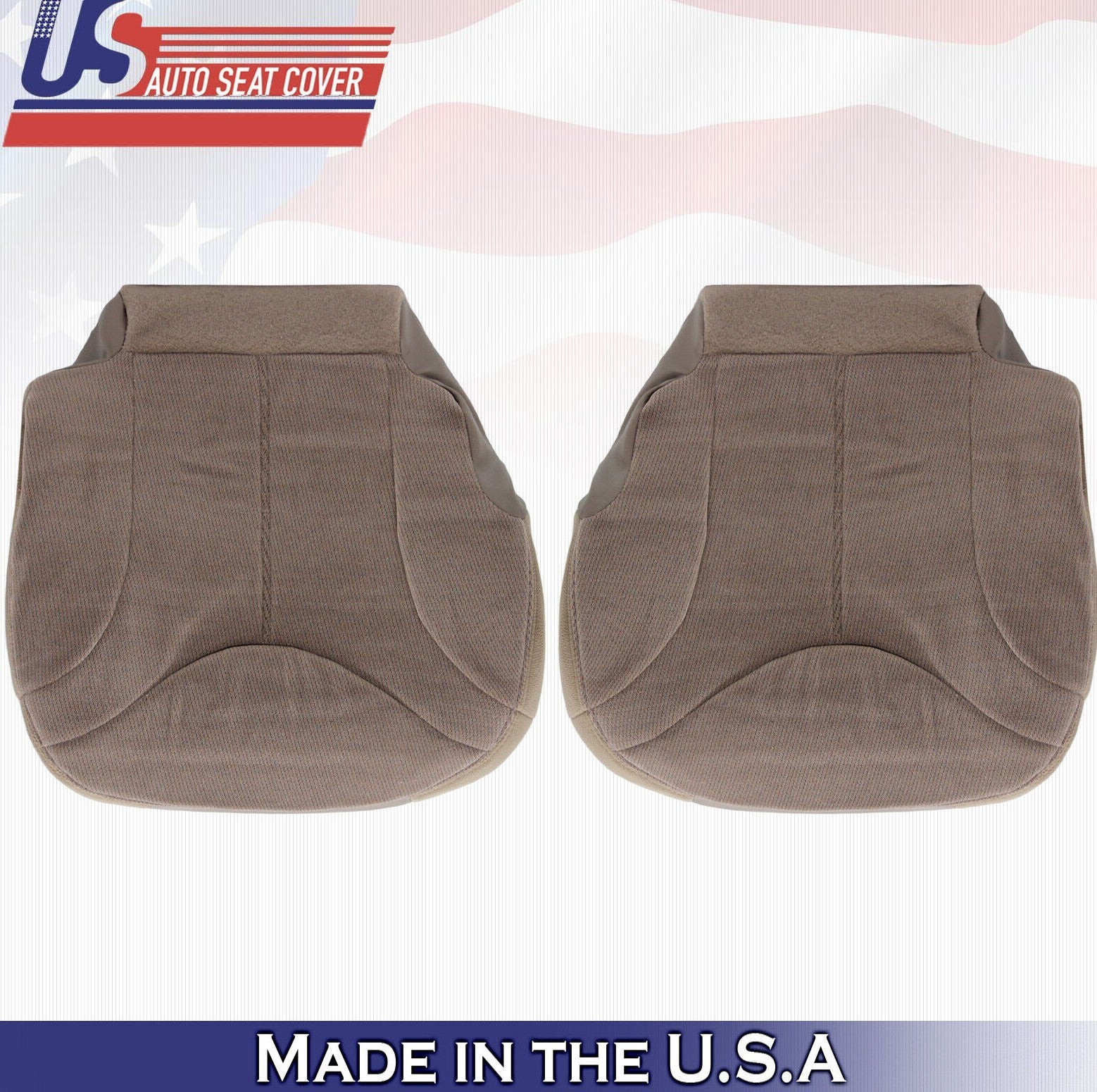 2000 For GMC Sierra 1500 3500 SLT SLE Driver Passenger Bottom Cloth Covers Tan