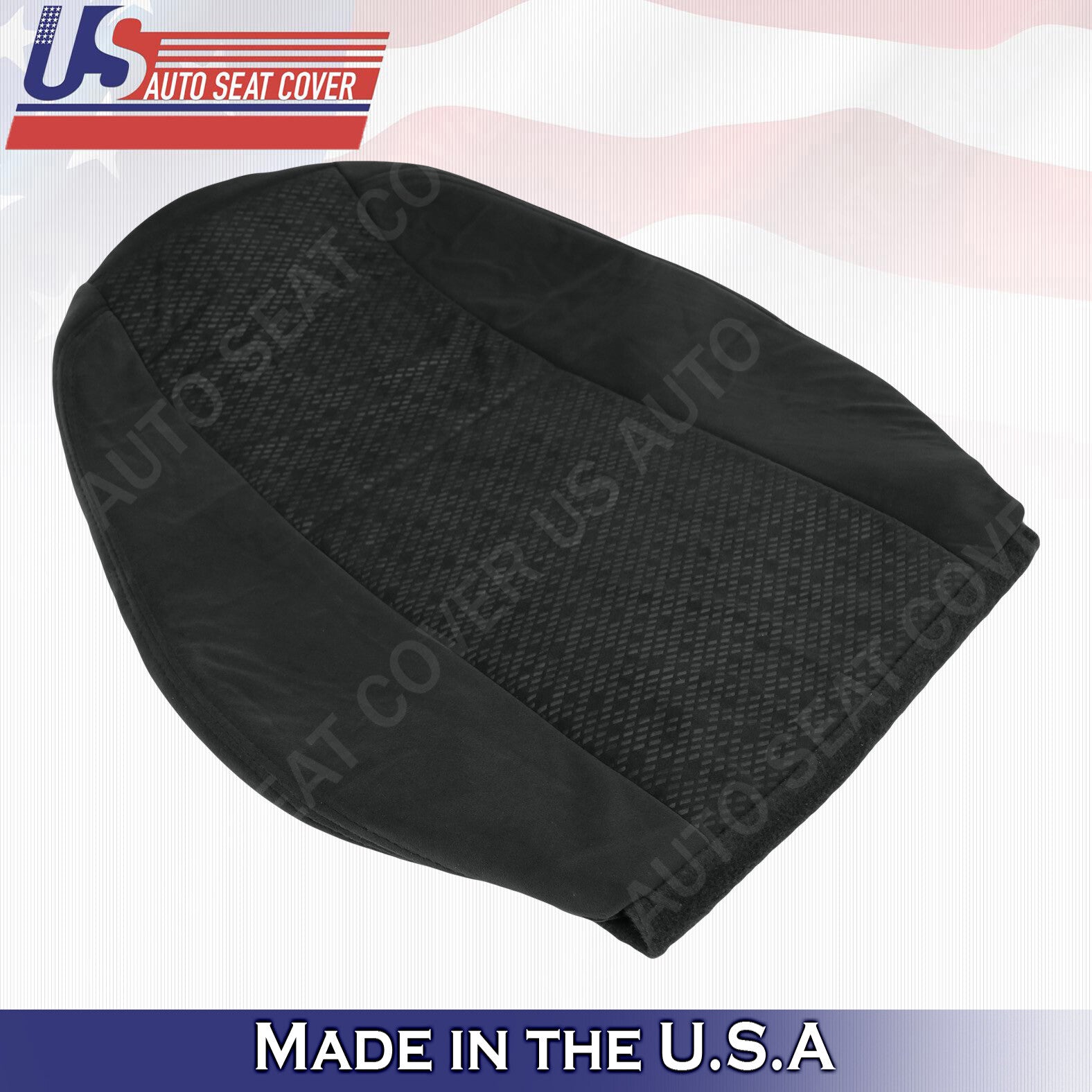2007 2008 Fits GMC Yukon 1500 SLE Passenger Top Cloth Seat Cover Ebony Black
