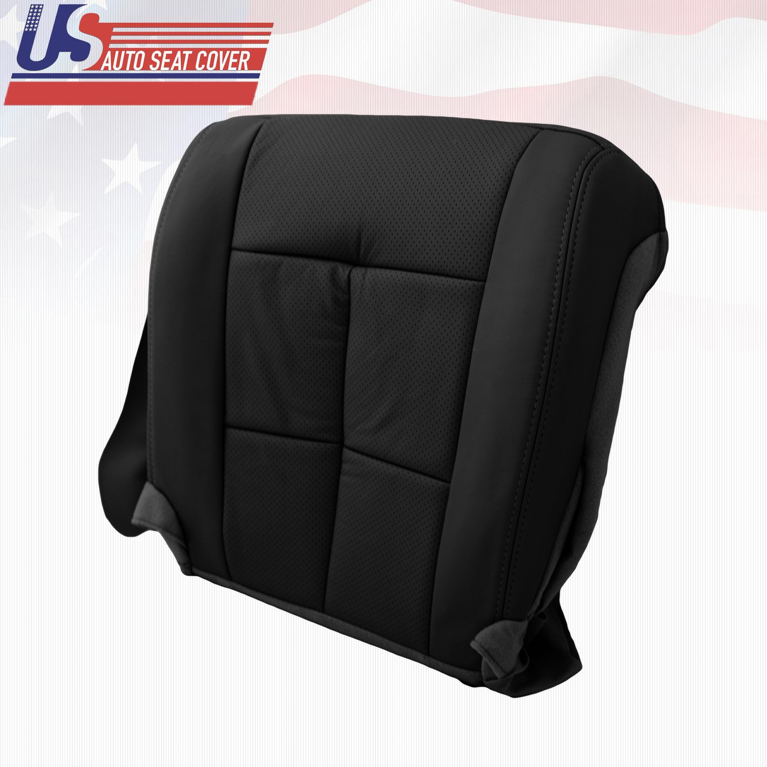 07-12 Lincoln Ultimate Driver Bottom Seat Cover in Leather Charcoal Black