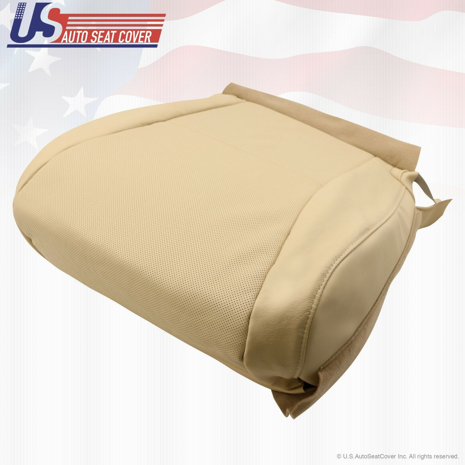 2010 to 2015 For Lexus RX350 RX450H Driver Top & Bottom Leather Seat Cover Tan