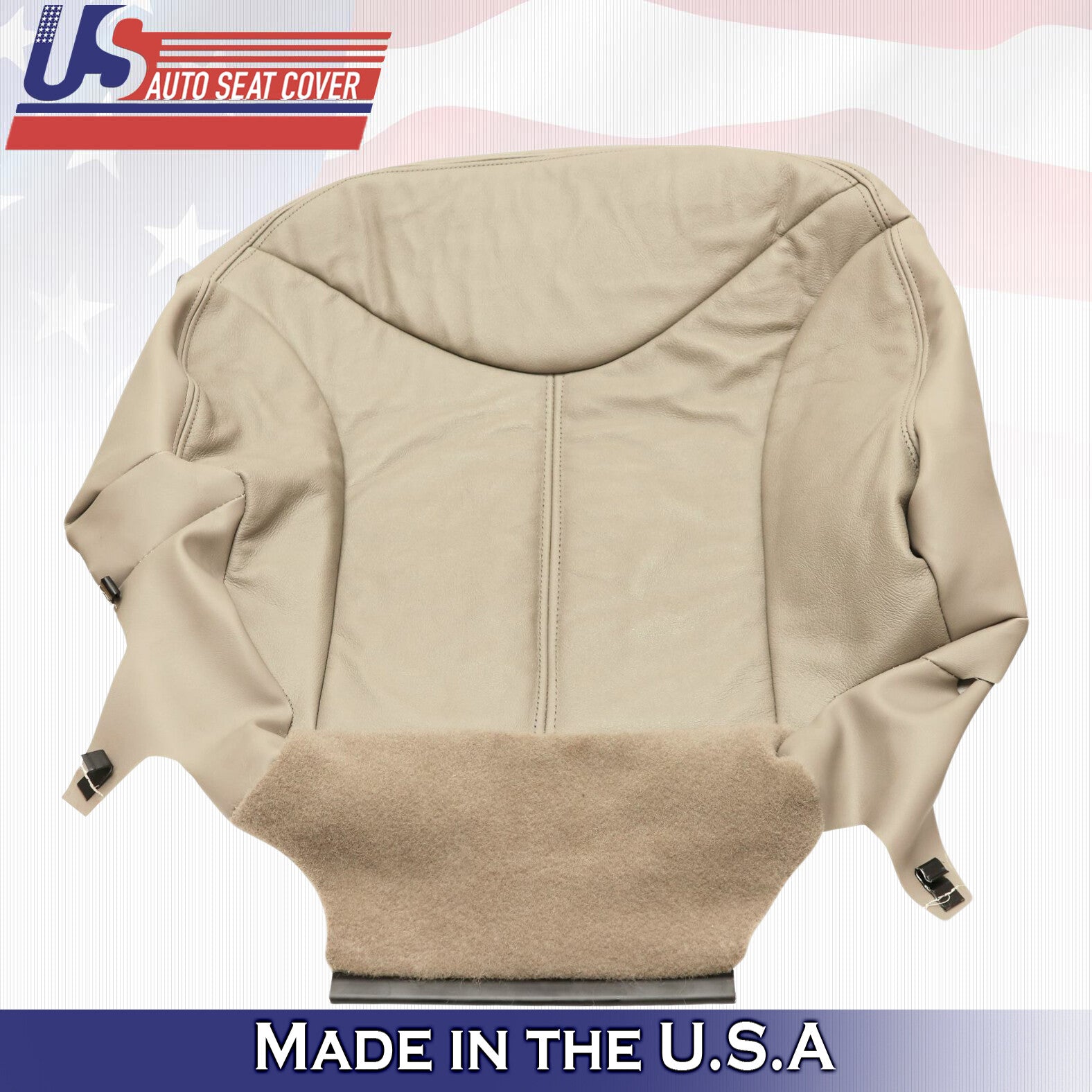1999 2000 For GMC Yukon XL SLT SLE Passenger Bottom Leather Seat Cover Tan