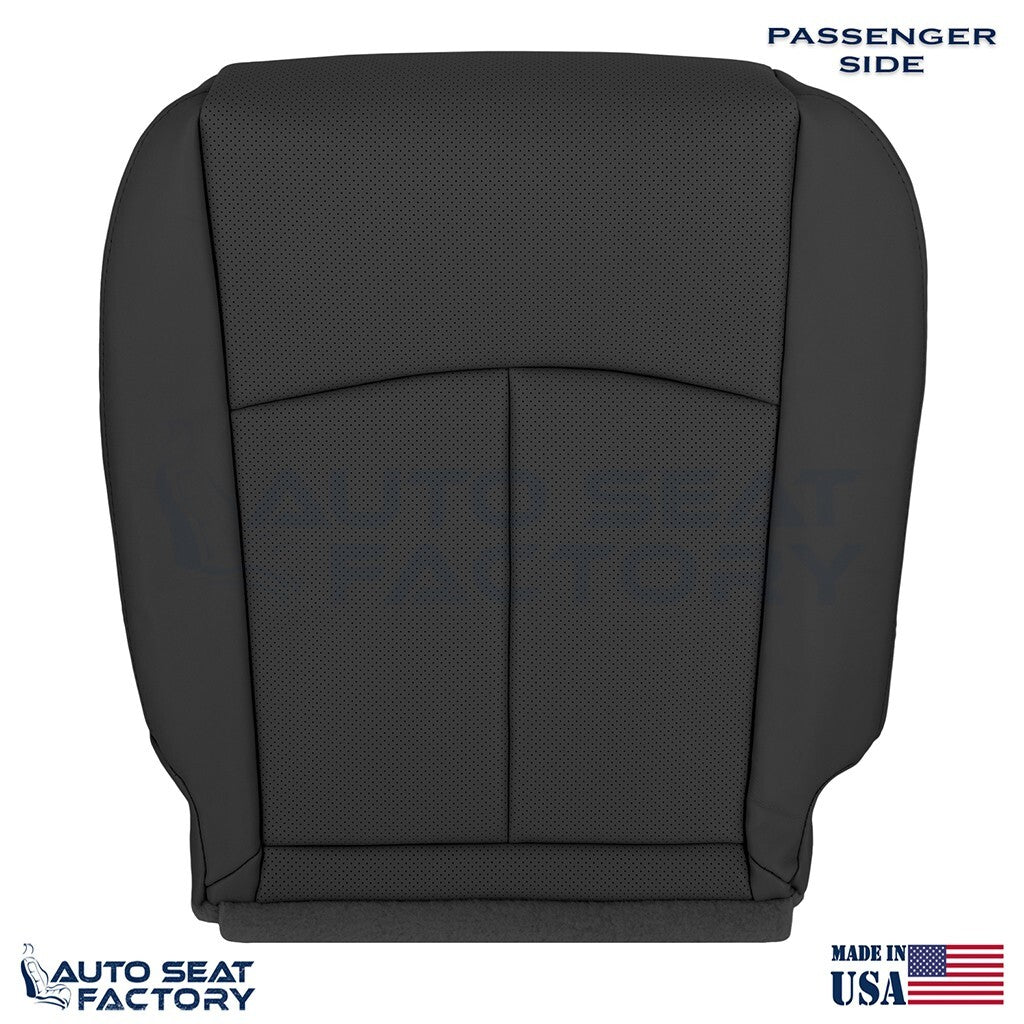 2014 -2020 Fits Infiniti Q50 PASSENGER Bottom Black Vinyl Seat Cover, PERFORATED