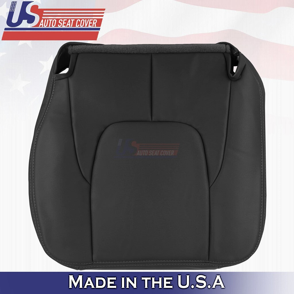 2002 2003 For Dodge Ram Laramie Driver & Passenger Front Set Leather Cover Black