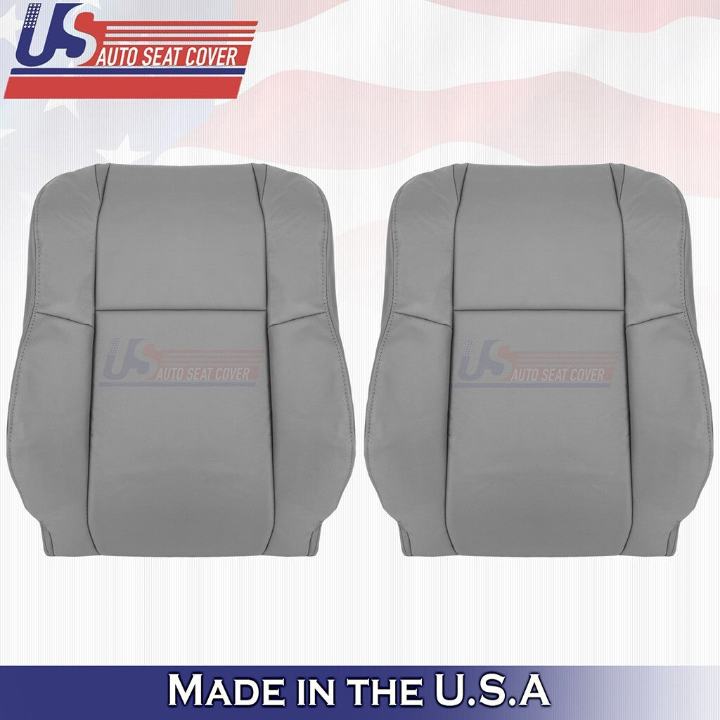 2009 to 2015 For Toyota Tacoma Driver & Passenger Top Genuine Leather Cover Gray