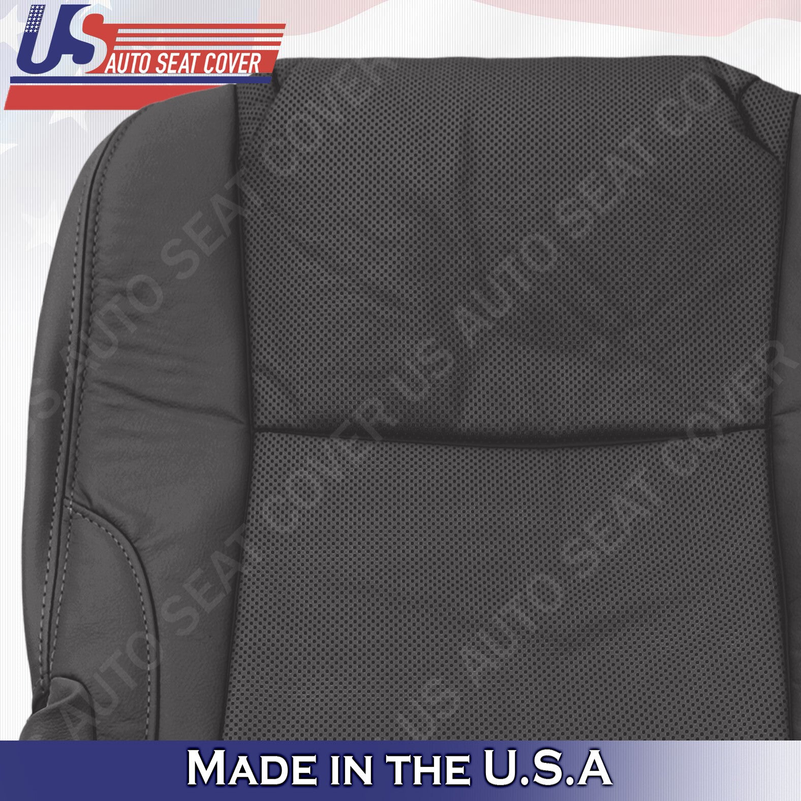 Fits 2008 Lexus IS250 IS350 Driver Side Bottom Seat Perforated Leather- Black