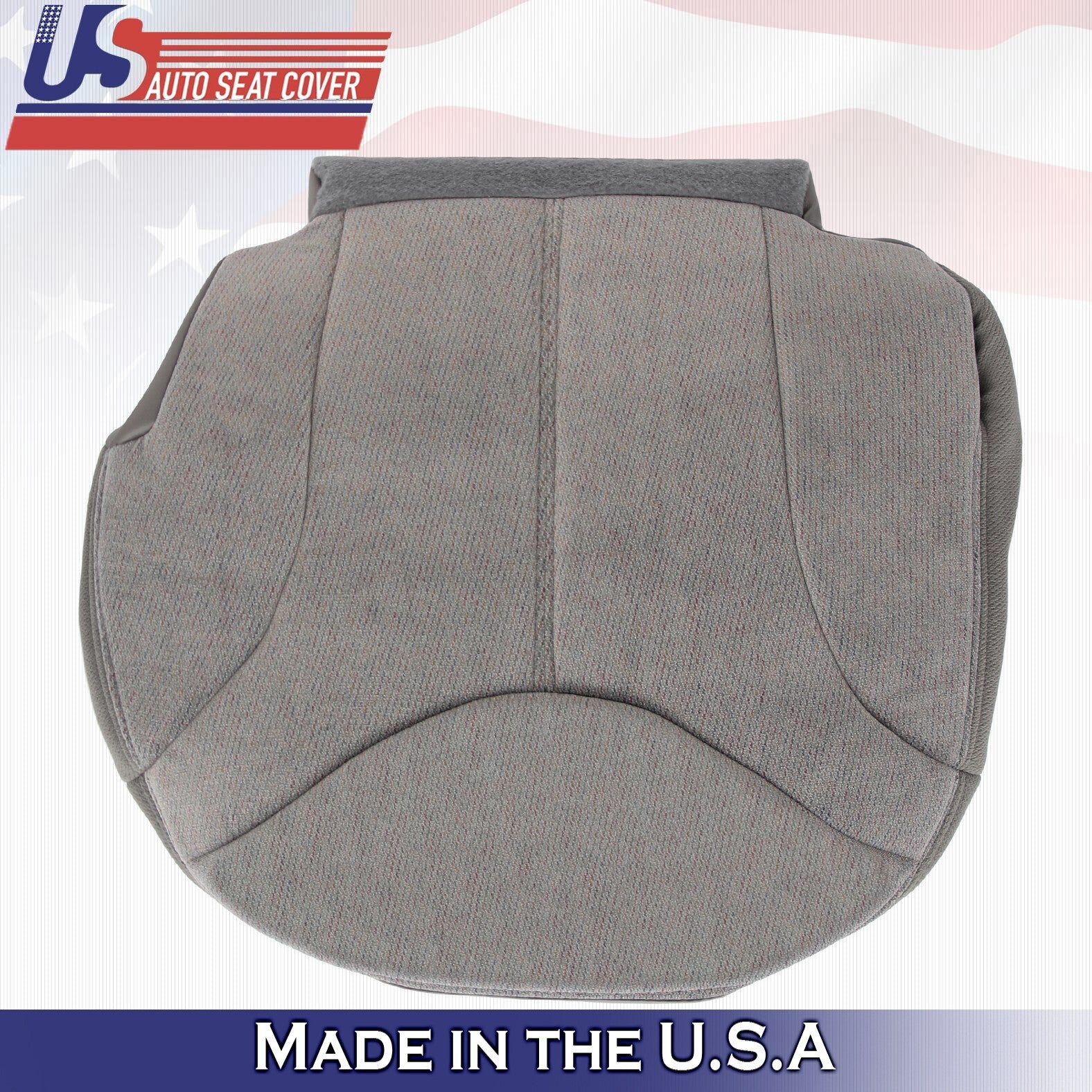 1999 2000 2001 2002 Fits GMC Sierra Driver Side Bottom Cloth Seat Cover Gray