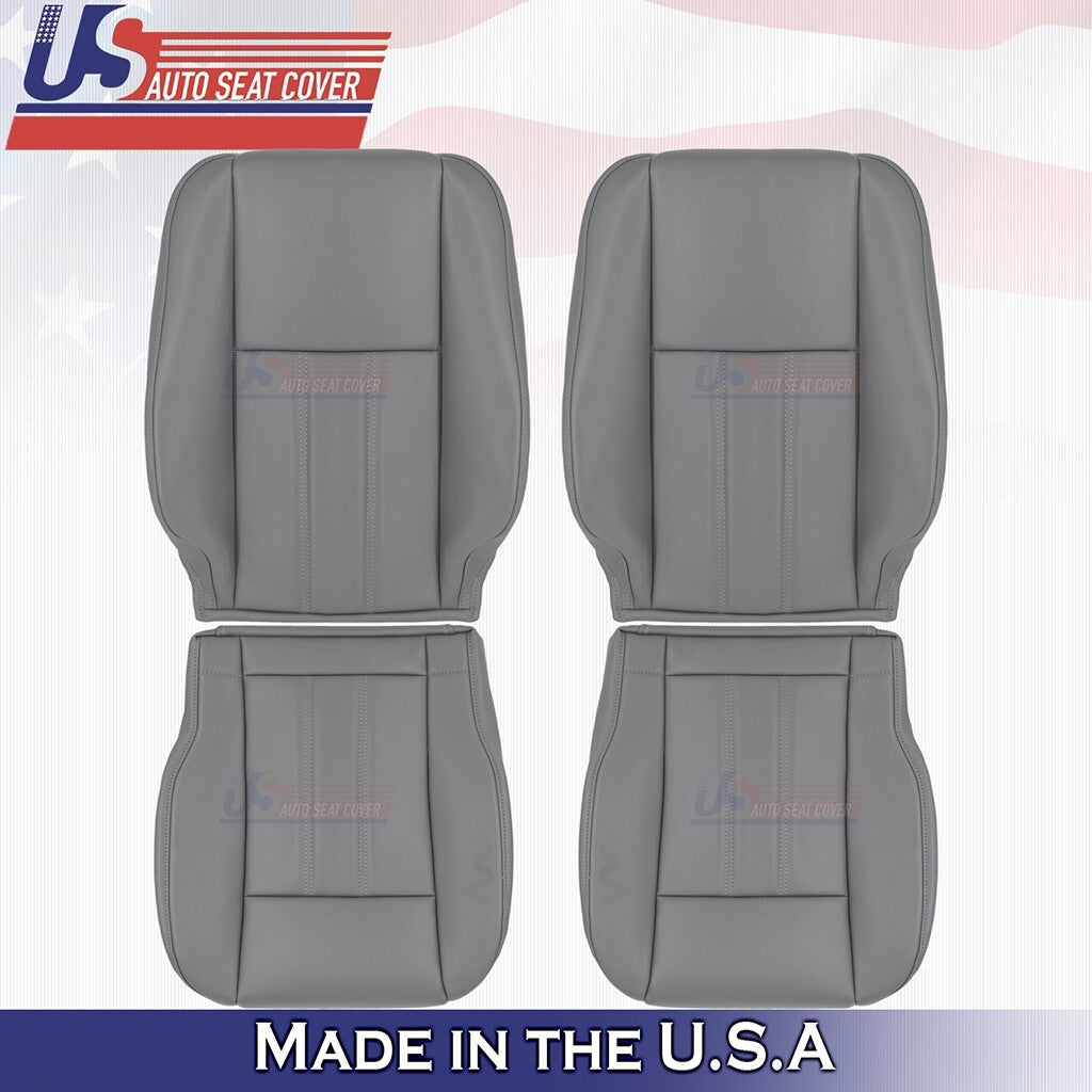 2008 to 2016 Fits Chrysler Town & Country Front Tops Bottoms Leather Cover DARK