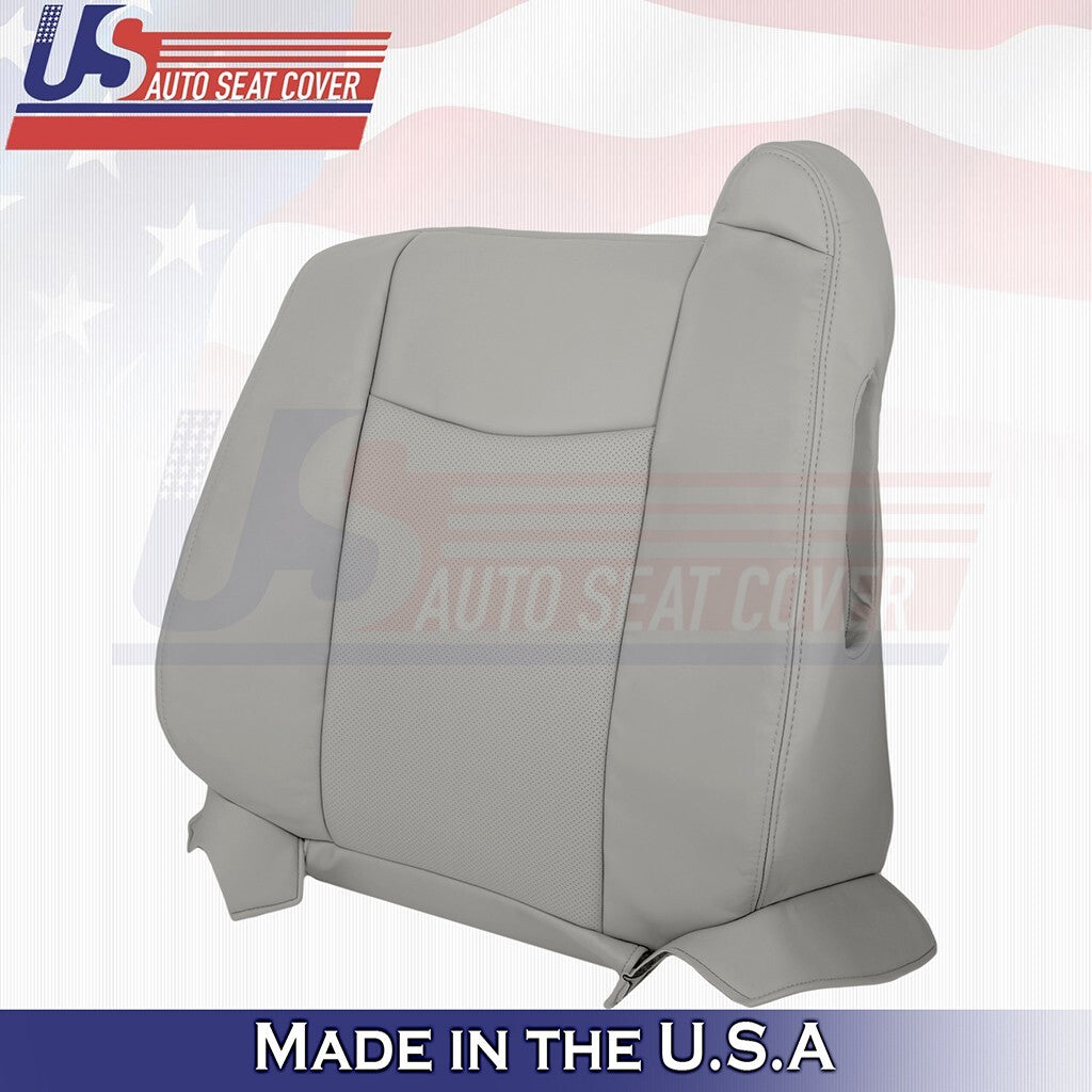 Fits 2004 to 2009 For Cadillac SRX Passenger Top Bottom Leather Cover Light Gray