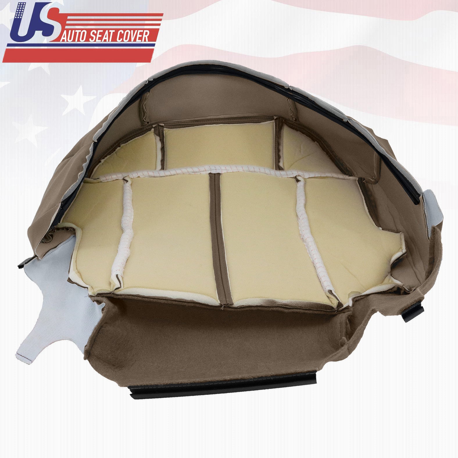 1999 2000 Chevy Silverado 1500 2500 Driver-Passenger Bottom Vinyl Seat Cover Tan