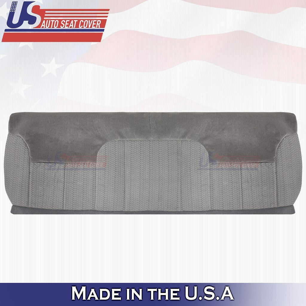 1995 to 2000 For GMC Sierra 1500 2500 Rear Bench Bottom &Top Cloth Cover Gray