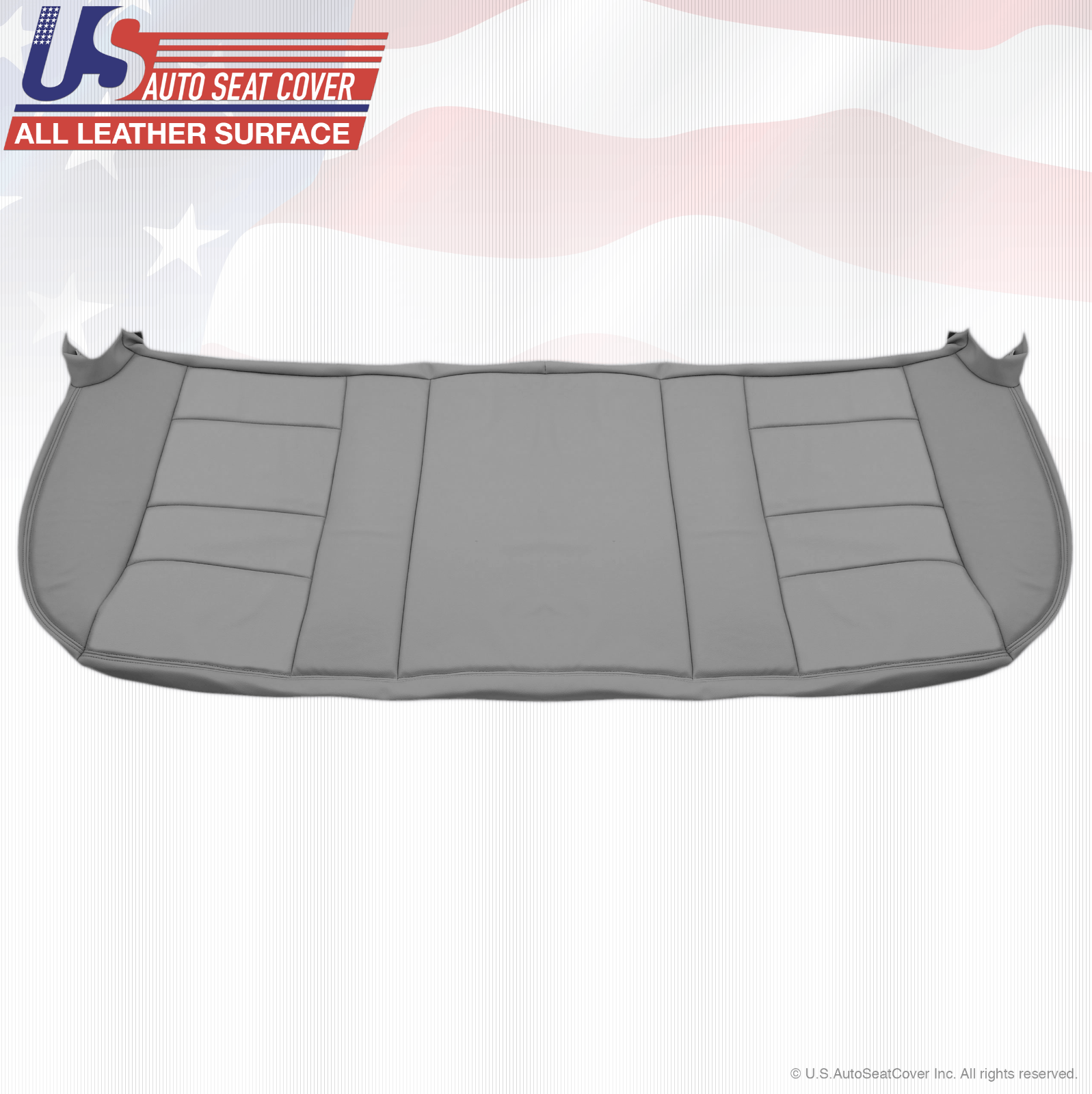2002 2003 Ford F250 F350 Lariat Rear Bench Bottom Leather Seat Cover Color Gray
