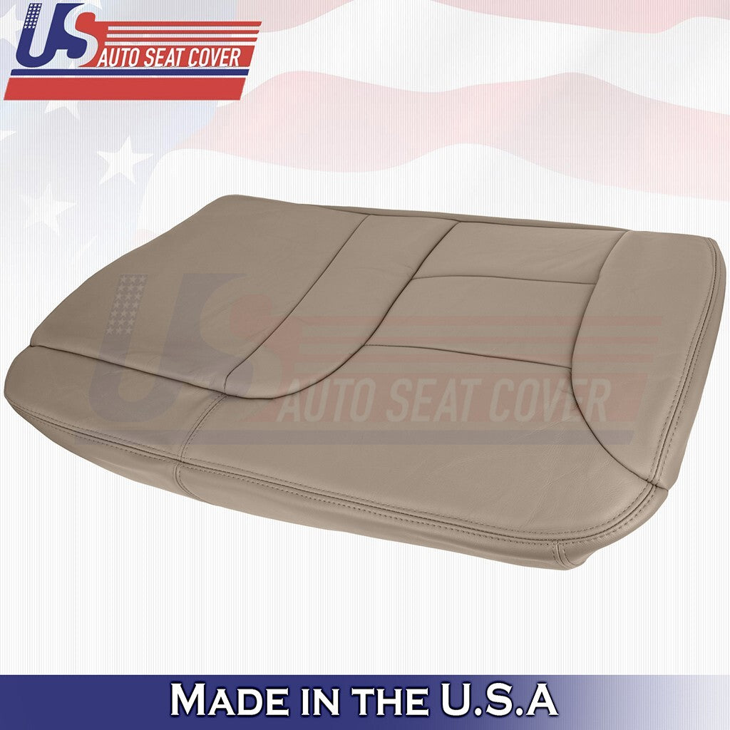 1995 to 1999 For GMC Suburban 2nd Row Driver&Passenger Bottoms Leather Cover Tan