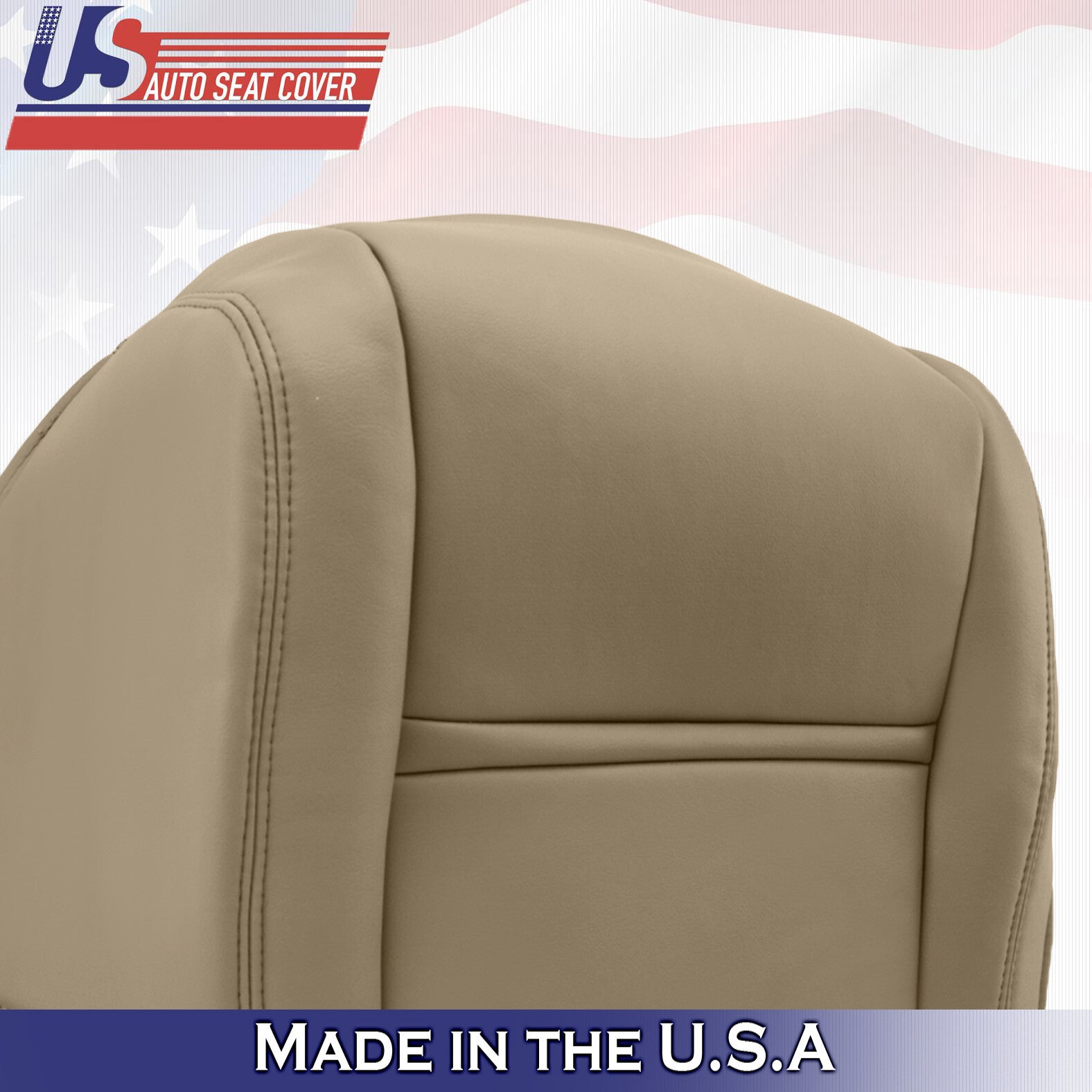 1990 - 1997 Front Driver Bottom Tan Leather Seat Cover Fits Toyota Land Cruiser