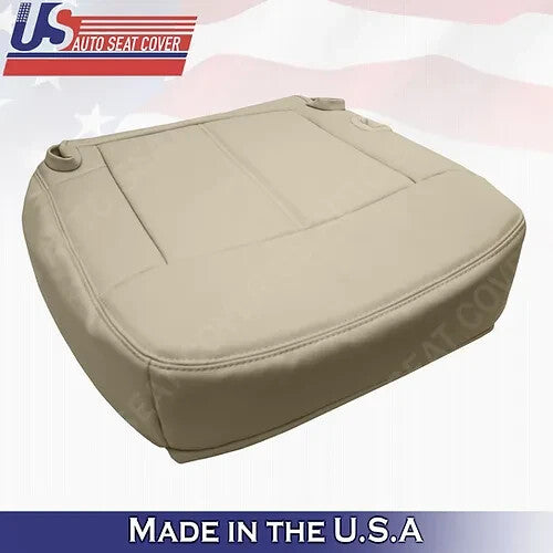 2003 to 2011 Fits Lincoln Town Car Passenger Bottom Leather Seat Cover Tan