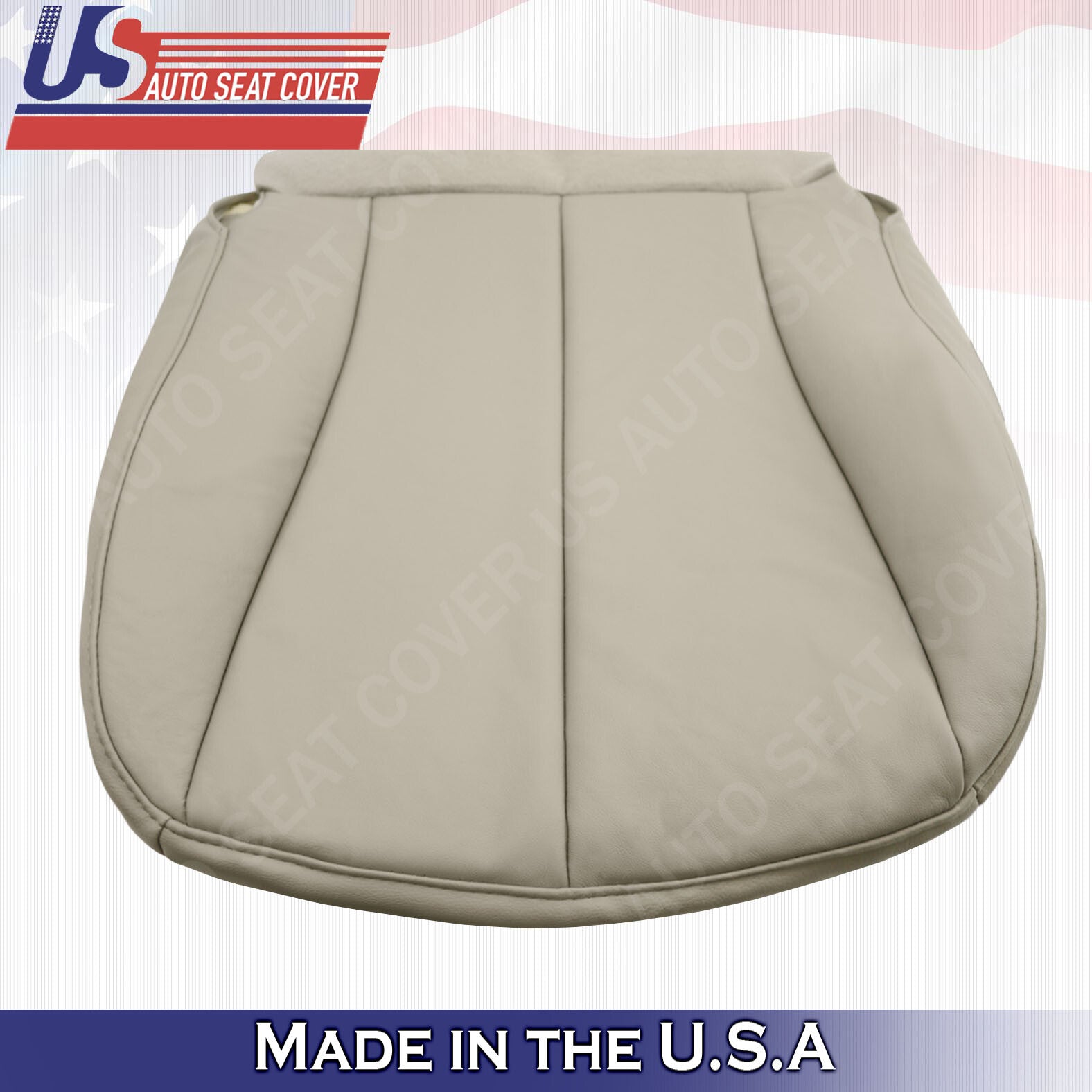2007 - 2011 For Toyota Camry Passenger Side Bottom Leatherette Seat Cover in Tan