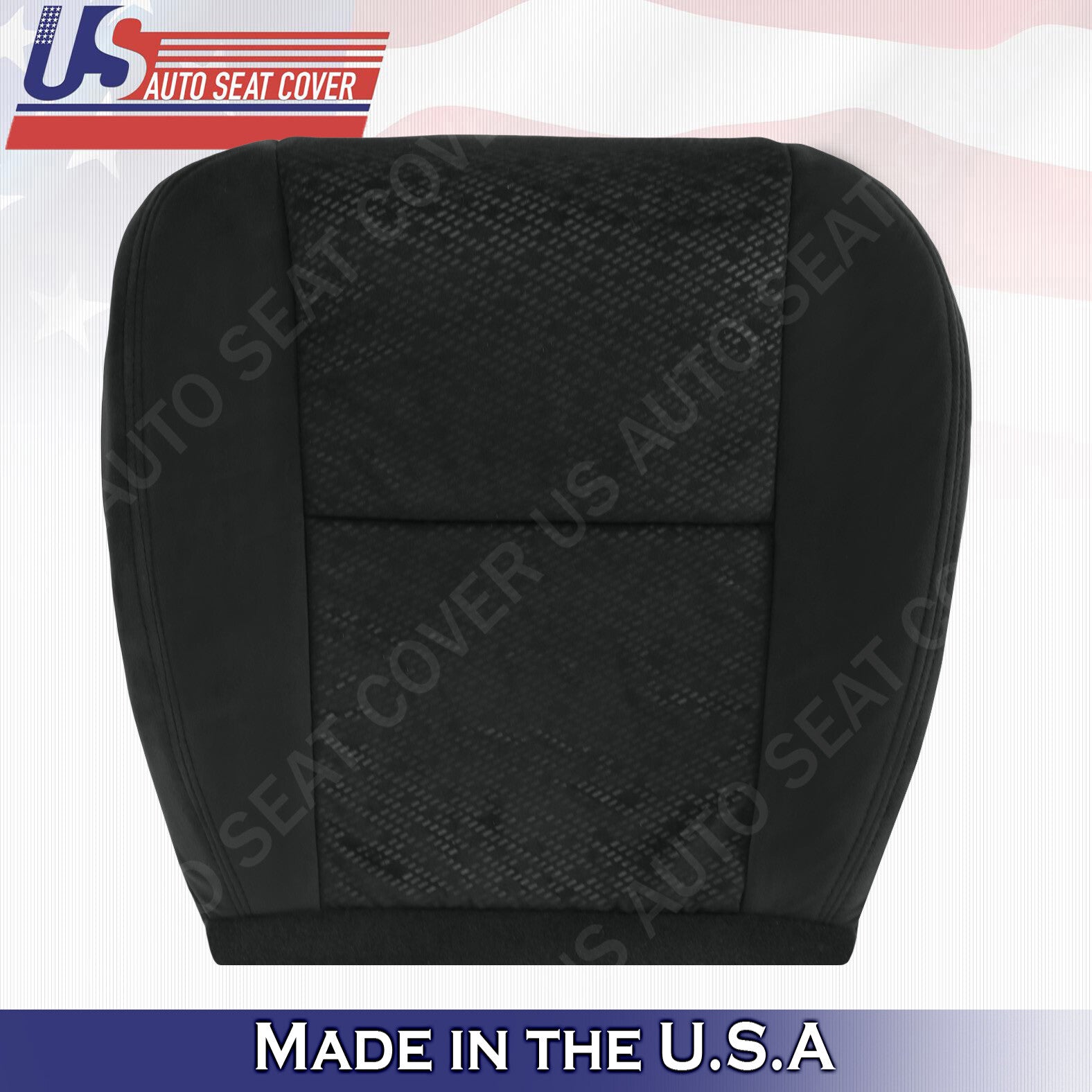 2007 2008 Fits GMC Sierra Passenger Bottom Cloth Seat Cover Black