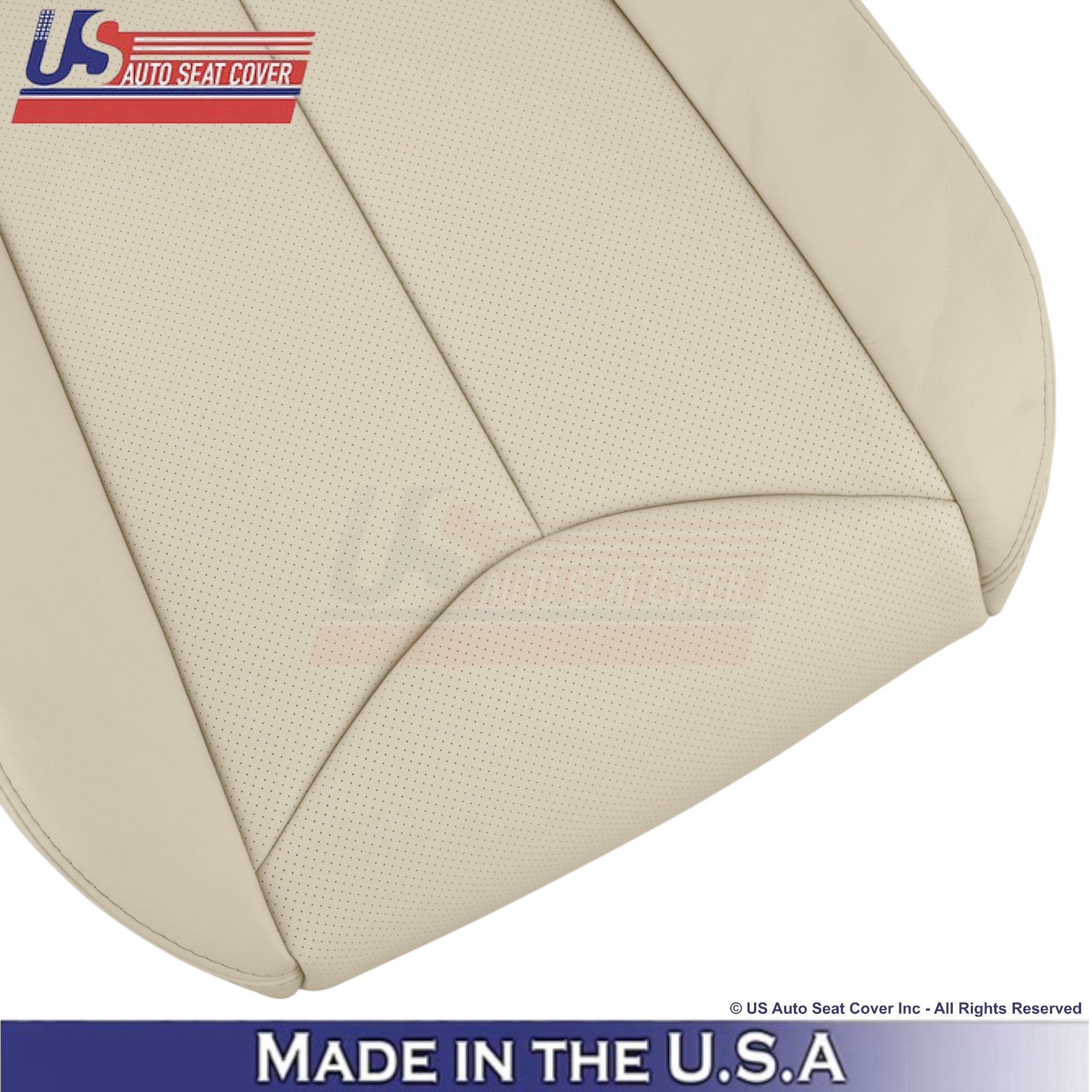 2008-2013 For Infiniti G37 Leather Perforated Front Replacement Seat Covers Wheat