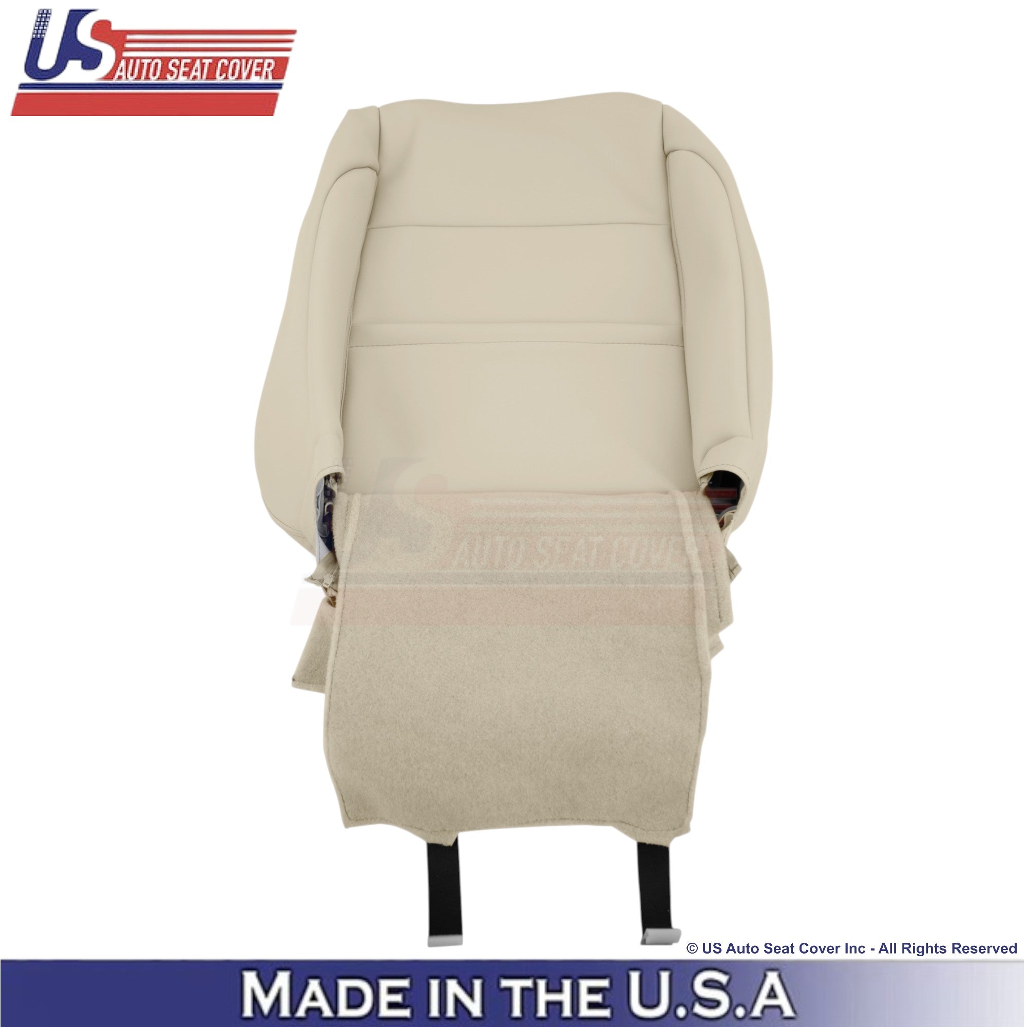 2008-2013 For Infiniti G37 Leather Perforated Front Replacement Seat Covers Wheat