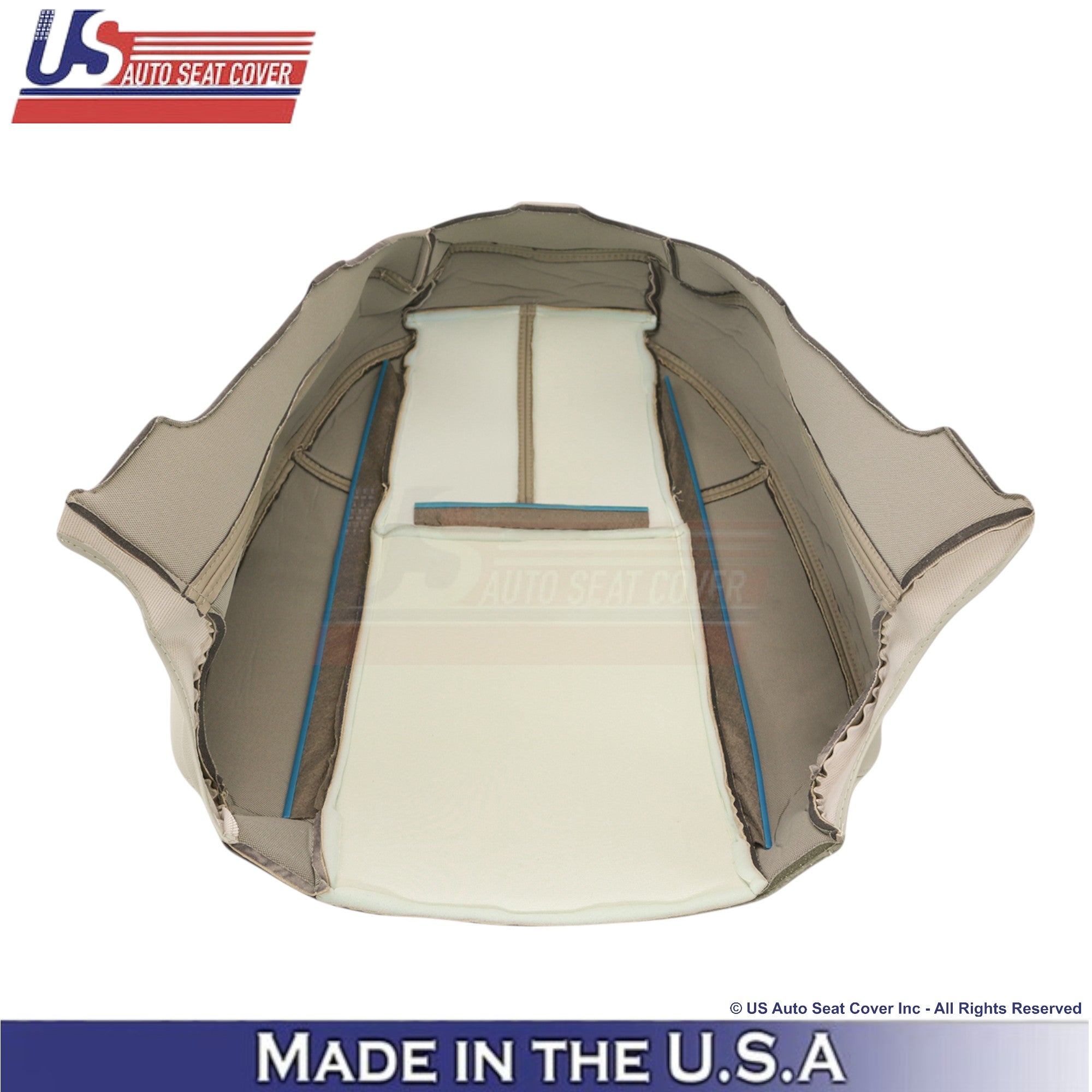 2007-2014 Fits Chevy Silverado Genuine Leather Passenger Top Cover Lt. Cashmere