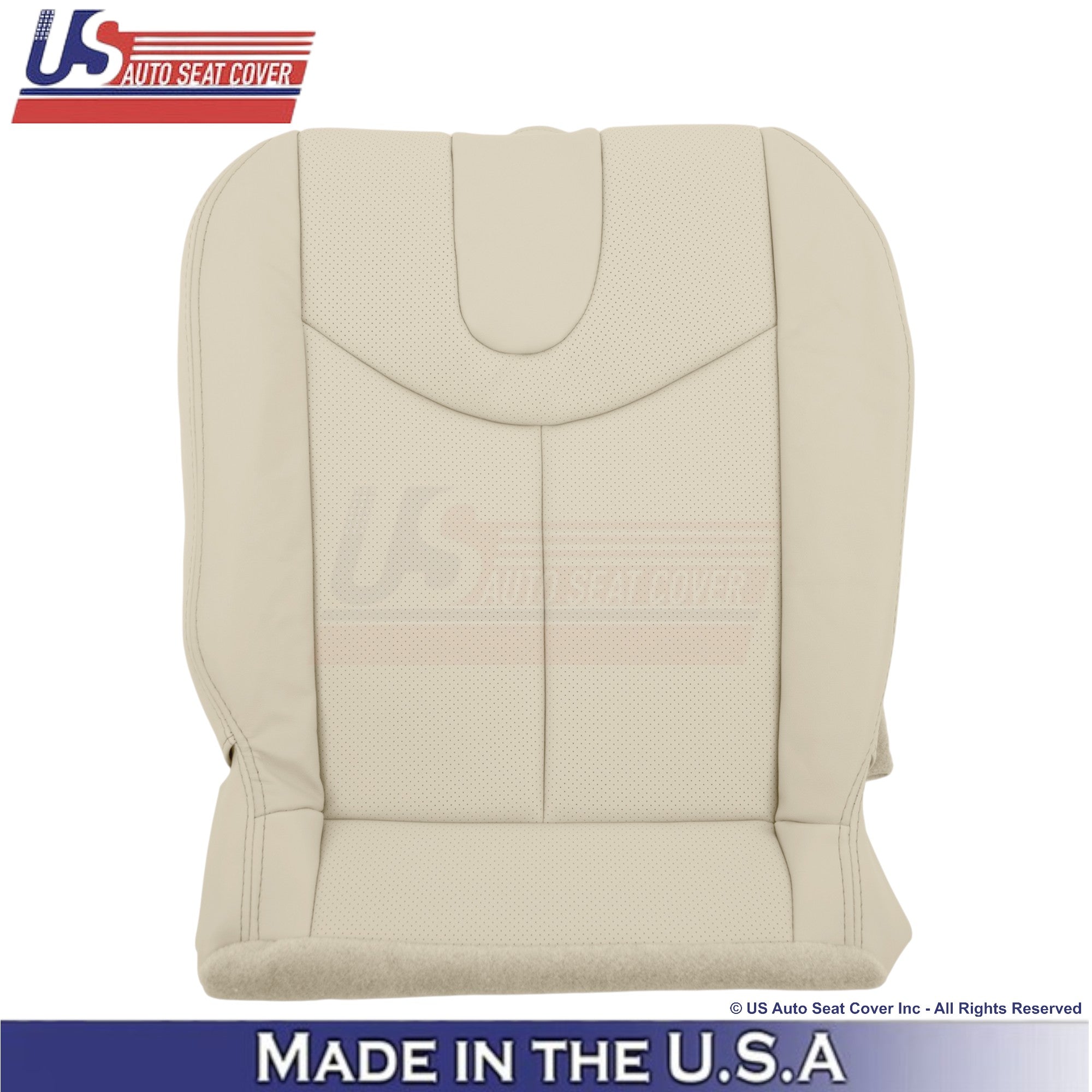 2008-2013 For Infiniti G37 Leather Perforated Front Replacement Seat Covers Wheat