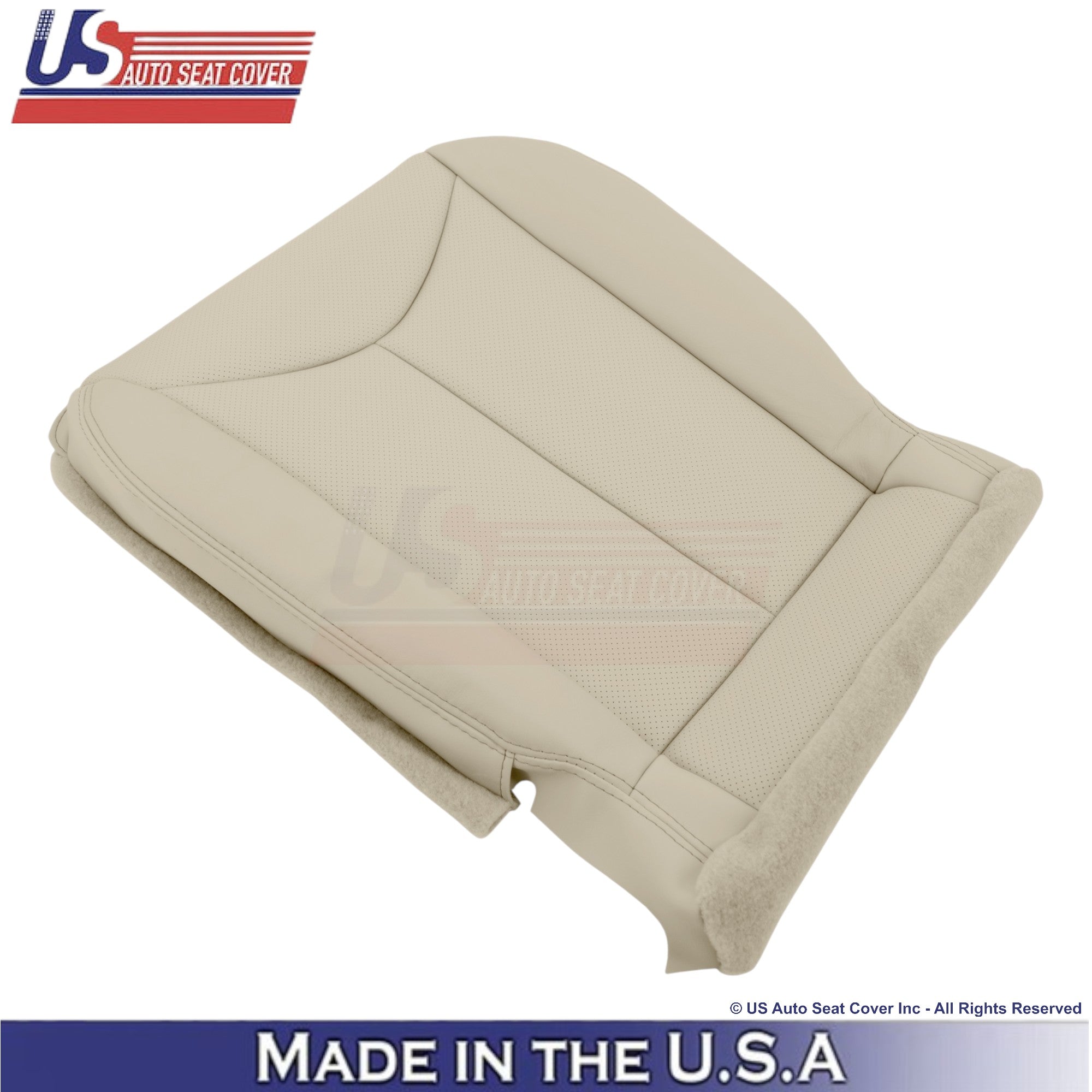 2008-2013 For Infiniti G37 Leather Perforated Front Replacement Seat Covers Wheat