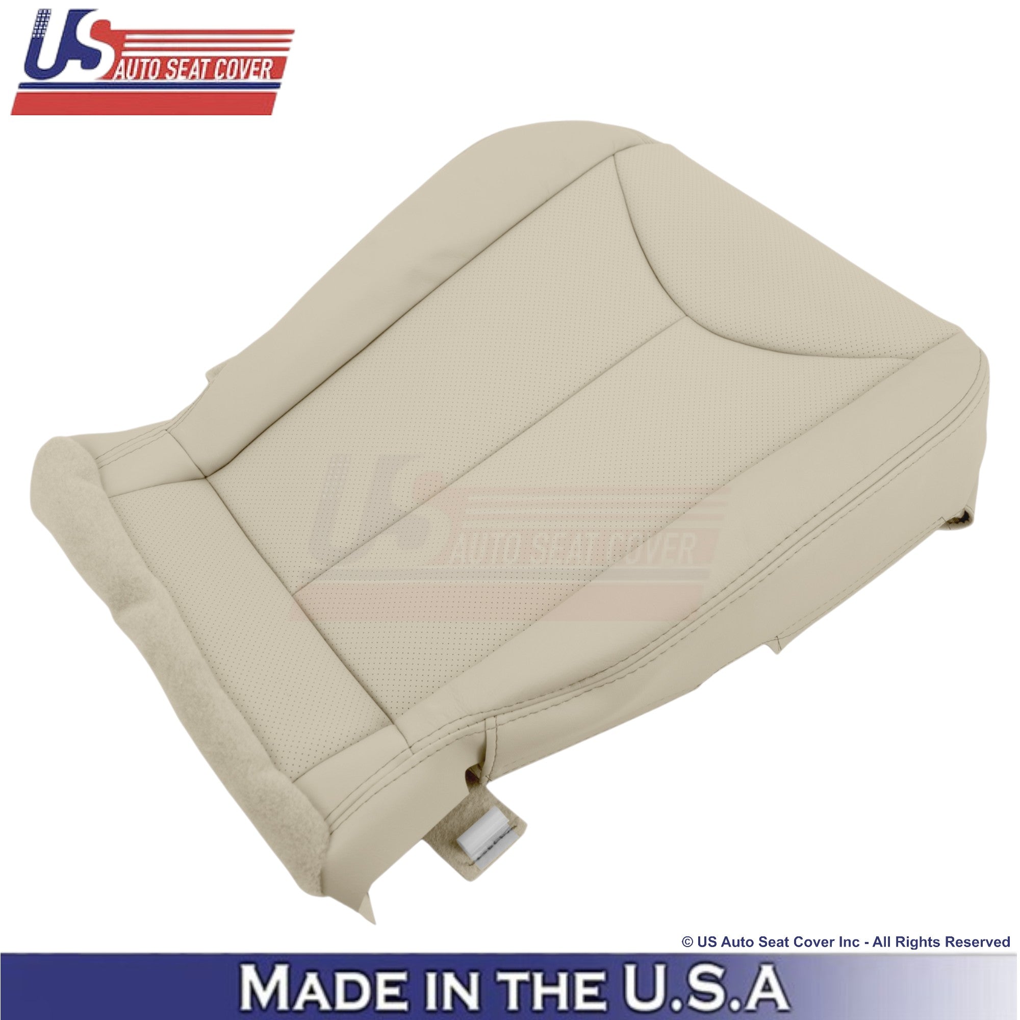 2008-2013 For Infiniti G37 Leather Perforated Front Replacement Seat Covers Wheat