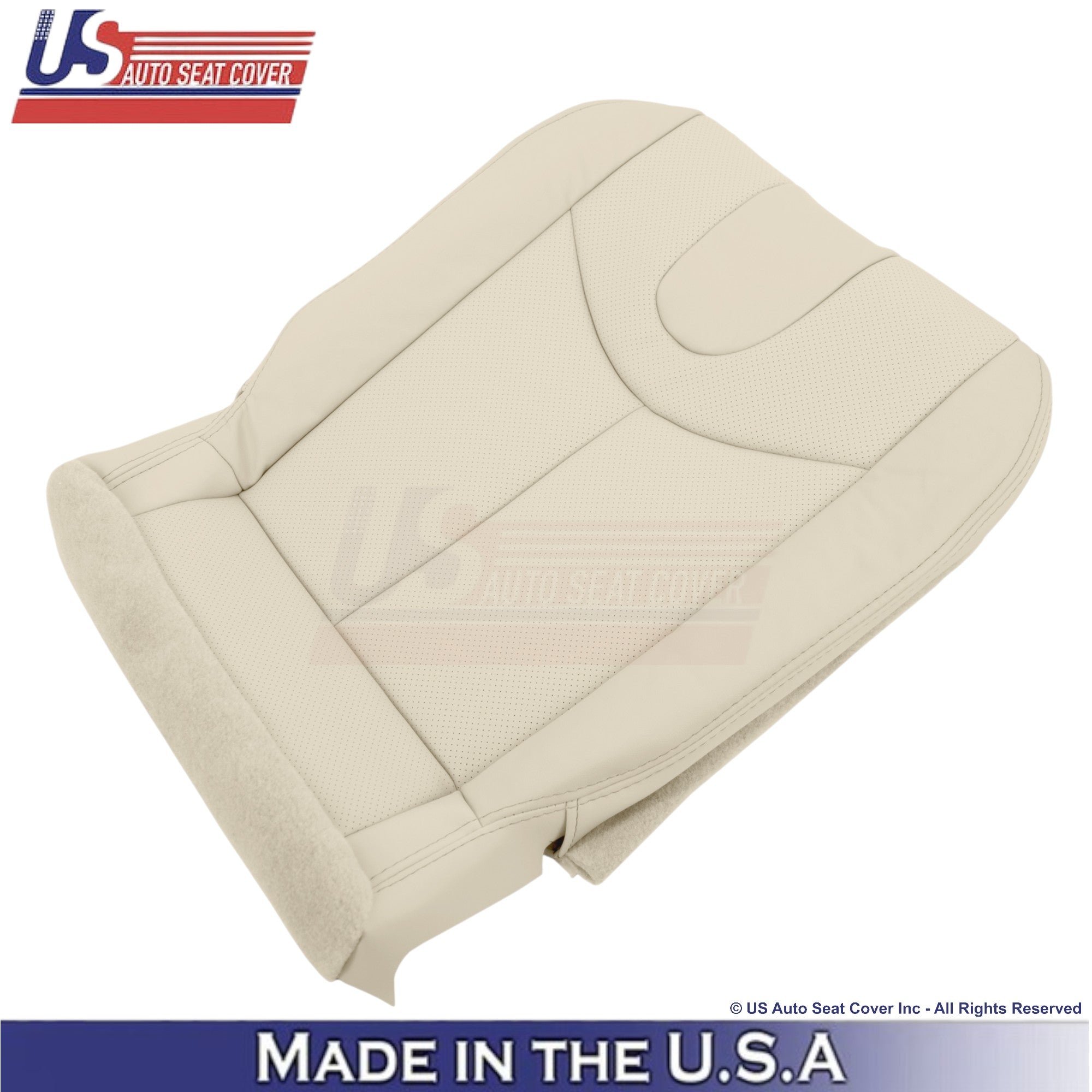 2008-2013 For Infiniti G37 Leather Perforated Front Replacement Seat Covers Wheat