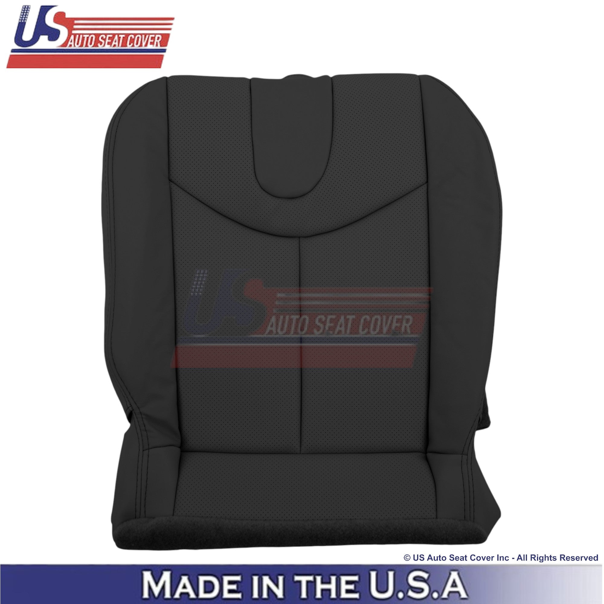 2008-2013 For Infiniti G37 Leather Perforated Driver Bottom Seat Cover Graphite