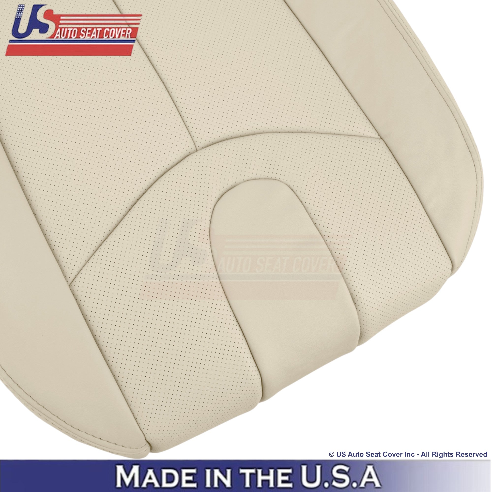 2008-2013 For Infiniti G37 Leather Perforated Front Replacement Seat Covers Wheat