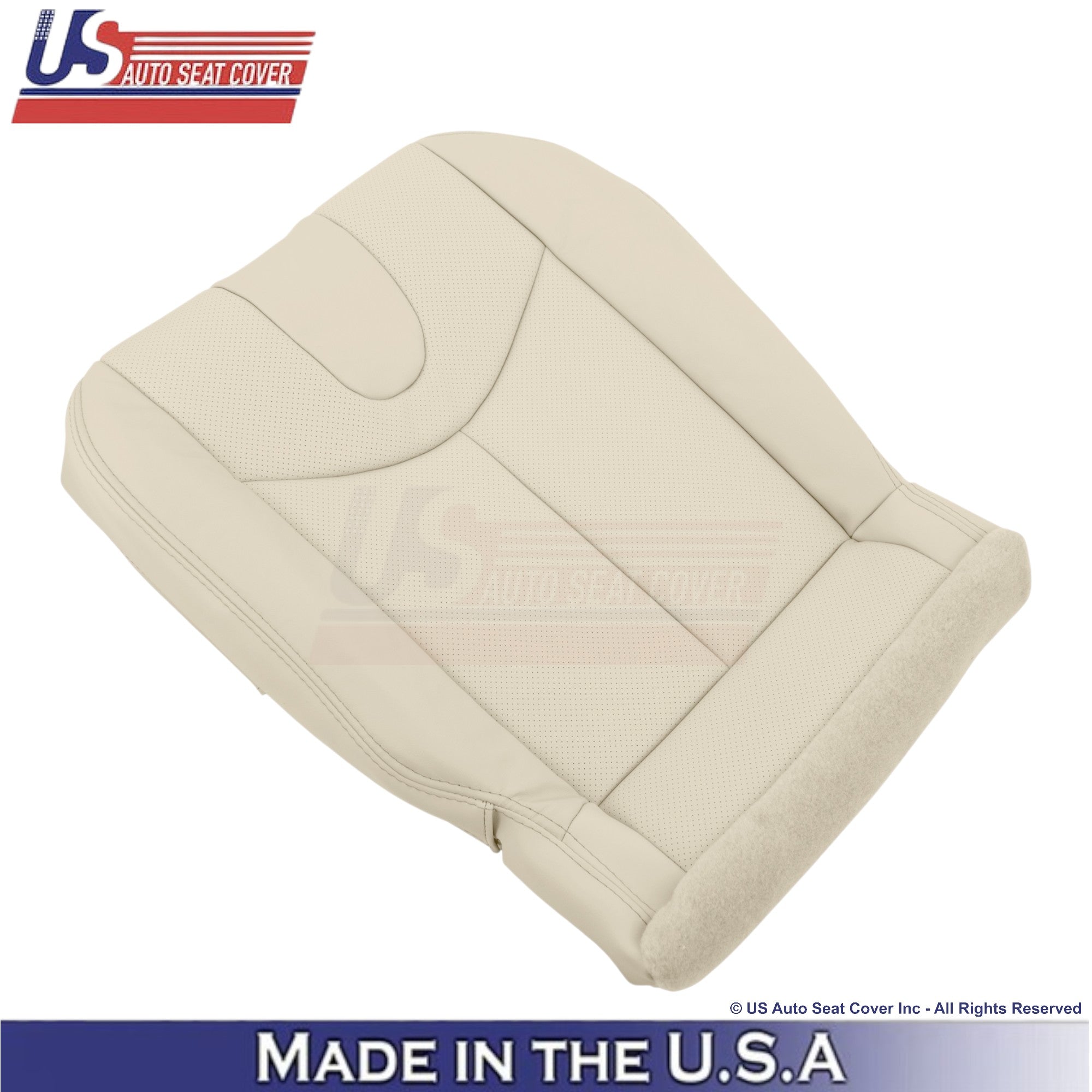 2008-2013 For Infiniti G37 Leather Perforated Front Replacement Seat Covers Wheat