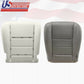 2003 Ford F-250 Lariat Bottom Leather Seat Cover Gray Perforated Plus Foam Seat