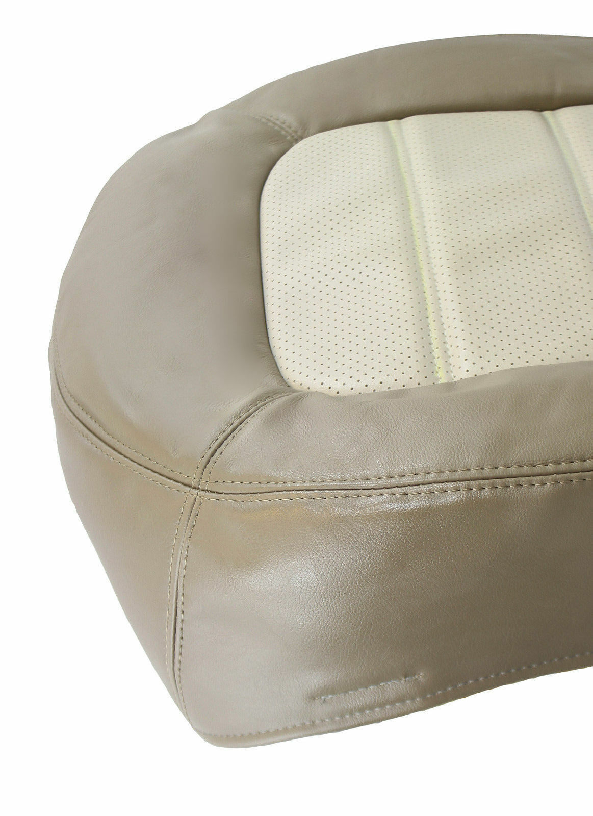 02 - 05 Ford Explorer Driver & Passenger Bottom Leather Seat Covers 2Tone Tan