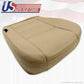 2002 to 07 Ford F250 F350 Lariat Driver & Passenger Bottom Vinyl Seat Covers TAN