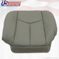 2005 2006 Silverado Driver and Passenger Bottom Leather Seat Covers pewter gray