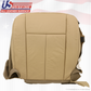 2007 2008 Ford Expedition Driver & Passenger Bottom Leather Seat Cover Tan
