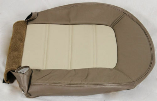 02 - 05 Ford Explorer Driver & Passenger Bottom Leather Seat Covers 2Tone Tan