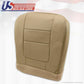 2001 Ford F-350 Lariat Driver Bottom Lean Back Leather Seat Cover Parchment TAN