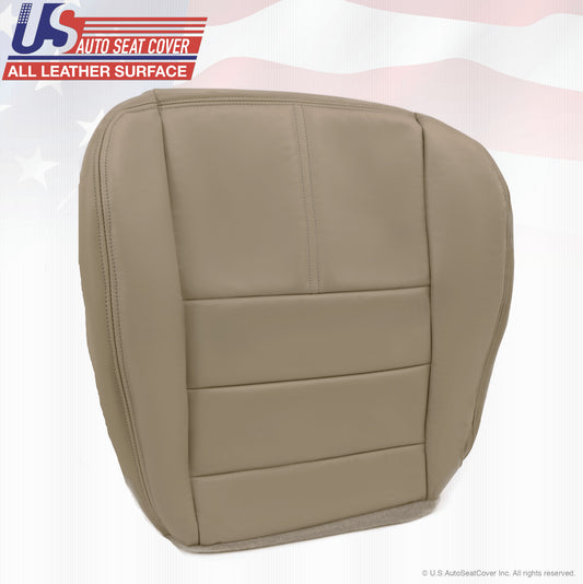 2008-2010  Ford F250 Lariat Driver Bottom Replacement Leather Seat Cover Gray 4S
