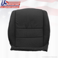 For 2008 Acura TL Driver & Passenger Bottom Replacement Perforated Leather Black