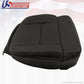 2004 to 08 Ford F-150 FX4 XLT Driver Bottom Leather Seat Cover Black perforated