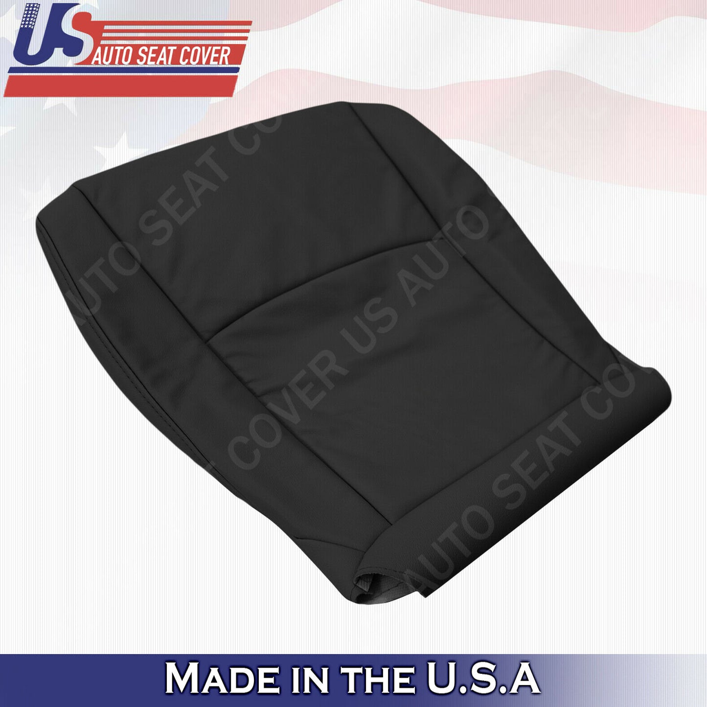 For Toyota Highlander 2008 to 2013 Driver & Passenger Bottom Leather Cover Black