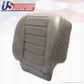 2003 04 05 06 Hummer H2 Driver Side Bottom Synthetic Leather Seat Cover Gray
