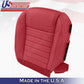 2005 2006 2007 2008 2009 Driver Bottom RED Leather Seat Cover For: FORD MUSTANG