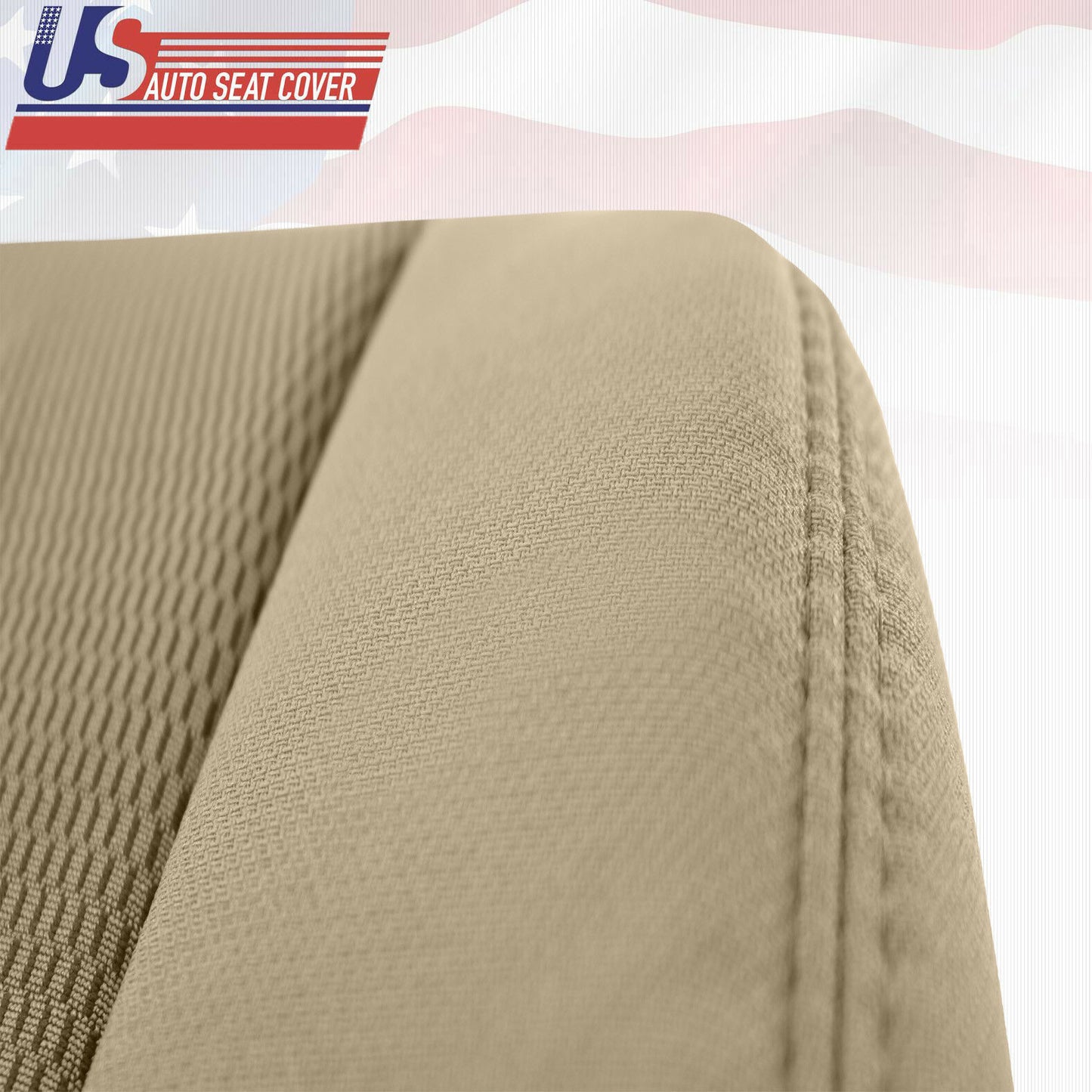 2005 2006 Ford F-250 F-350 Super Duty Driver Bottom Cloth Seat Cover 2 tone TAN