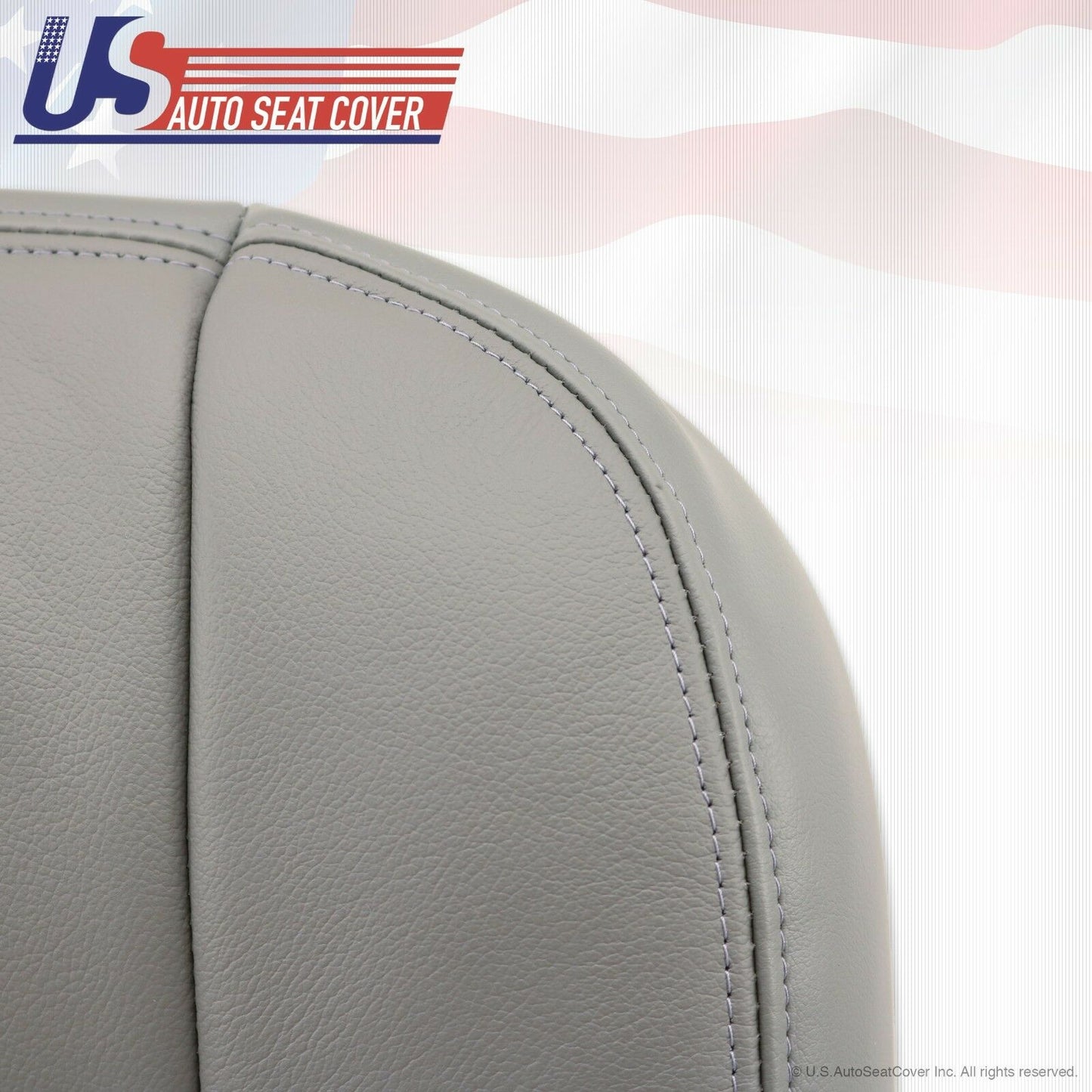 02-07 F250 F350 Lariat Driver Side Bottom Replacement Leather Seat Cover GRAY