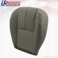 2007 to 2014 Chevy Silverado Work Truck Driver Bottom Vinyl Seat Cover Med Gray