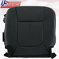 2015 2016 Ford F450 F550 Lariat Driver Bottom Perforated Leather Seat Cover Blk