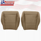 1998 - 2001 FORD EXPLORER XLT DRIVER PASSENGER LEATHER BOTTOM SEAT COVER IN TAN