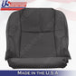 Fits 2006 2007 Lexus IS 350 Passenger Bottom Seat Cover-Perforated Leather-Black